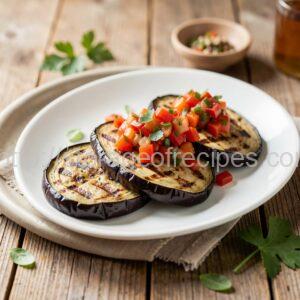 Grilled Eggplant with Vegetable Salsa