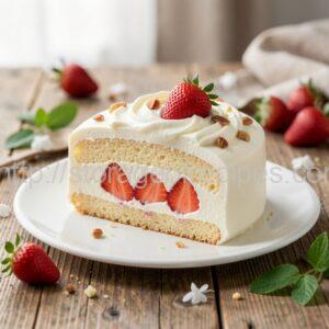 Yogurt Cake with a Strawberry Surprise
