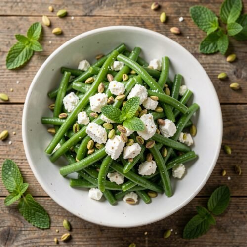 1165 Green Bean Salad with Pistachios, Ricotta, and Mint