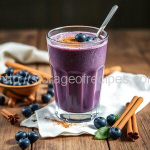 Blue Maple Smoothie (Blueberry with Maple Syrup)