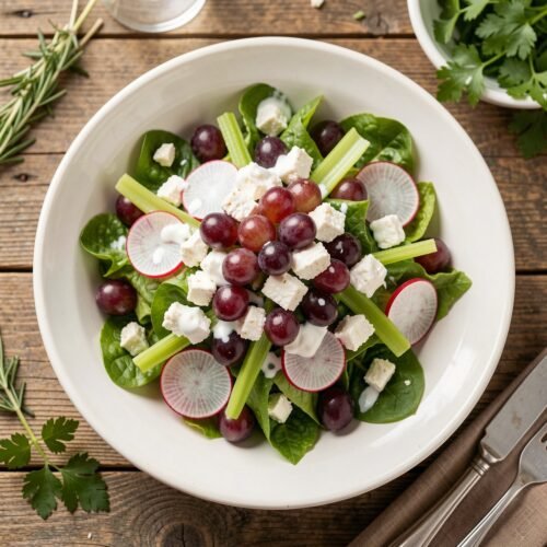 Grape Salad with Feta Dressing