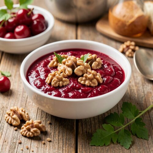 Cherry Chrianteli with Walnuts