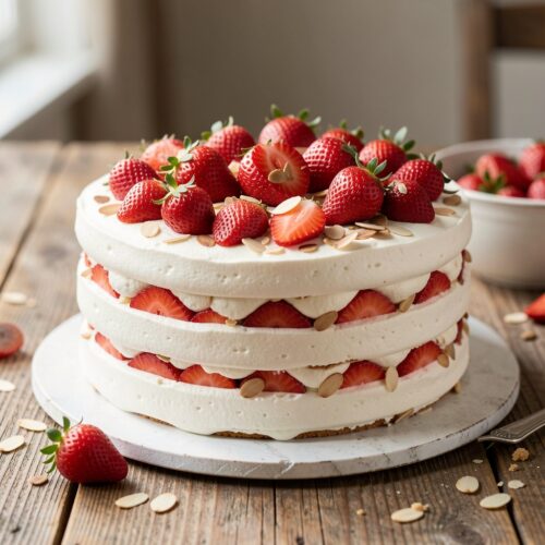 Strawberry Forest Cake