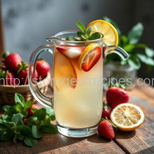 Strawberry Mint Lemonade