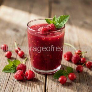 Raspberry and Rose Hip Compote