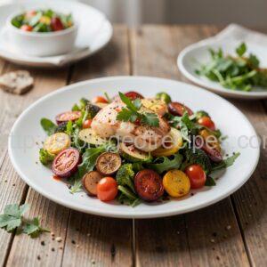 Seafood with Roasted Vegetables