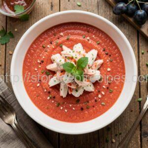 Gazpacho with Crab Meat