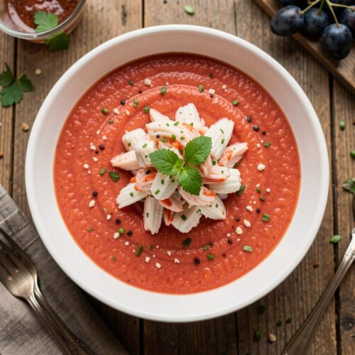 Gazpacho with Crab Meat