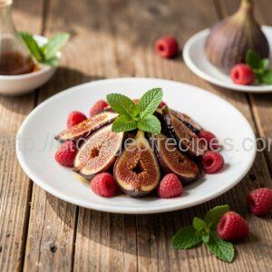 Caramelized Figs with Raspberries
