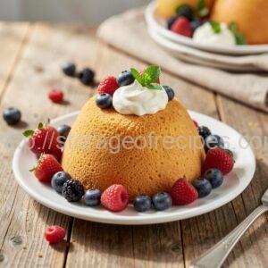 Sponge Cake with Berries and Sour Cream Filling