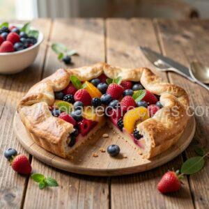 Open Fruit and Berry Tart