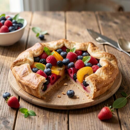 Open Fruit and Berry Tart