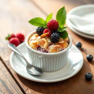 Almond Soufflé with Mascarpone and Berries