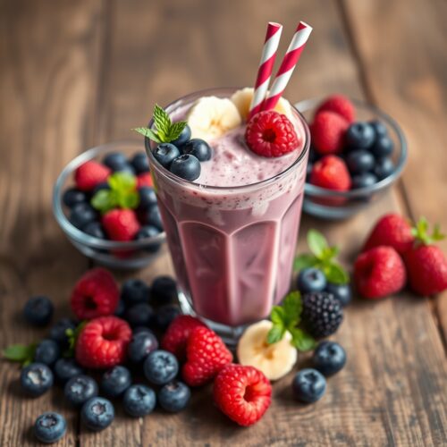 "Berry" Banana Milkshake