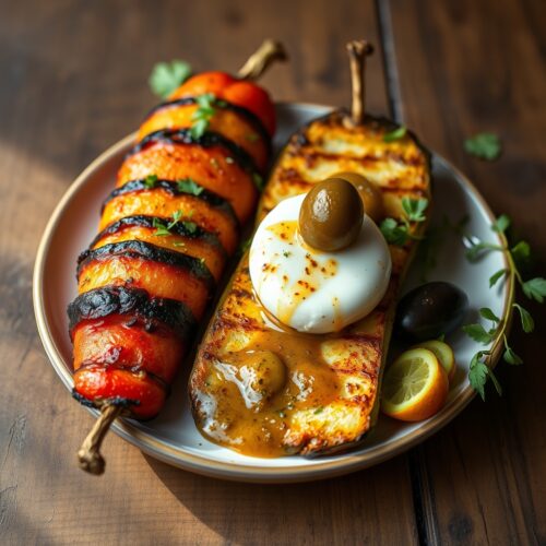 2408 Vegetables Baked with Adyghe Cheese and Olives