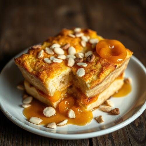 2450 Bread Pudding with Amaretto and Almonds
