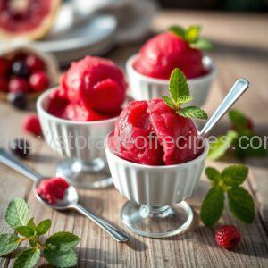Hibiscus and Berry Sorbet