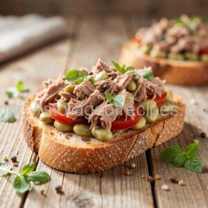 Tuna, White Bean, and Tomato Sandwiches