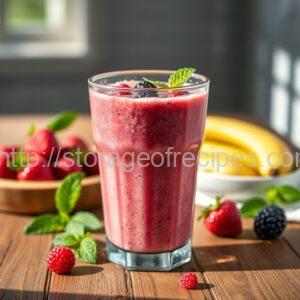 Berry Smoothie with Green Tea