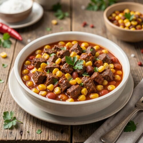 Chili con Carne with Grilled Beef