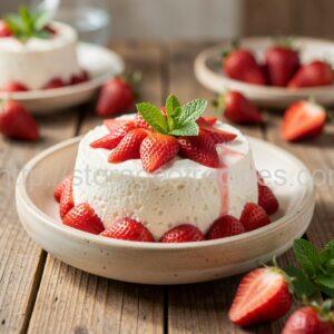 Quark Cream with Strawberries