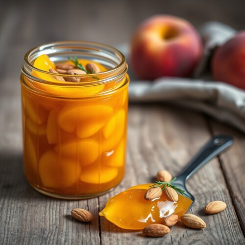 Peach Jam with Almonds