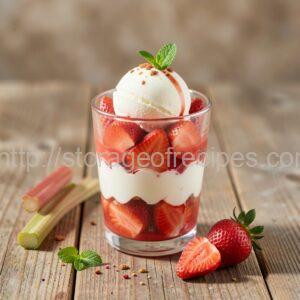 Rhubarb and Strawberry Dessert Cups