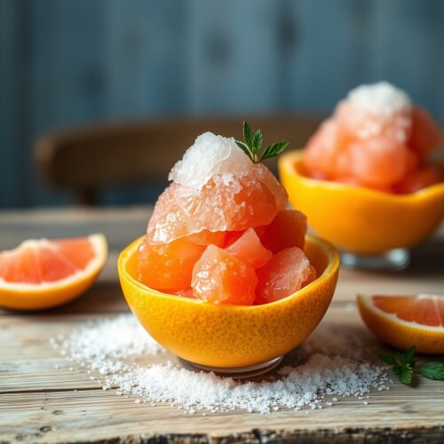 456 Orange and Grapefruit Granita
