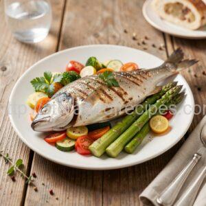 Grilled Sea Bass with Vegetables