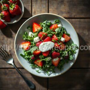 Chicory, Strawberry, and Goat Cheese Salad