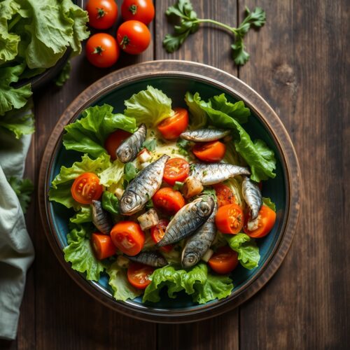 Vegetable Salad with Sardines