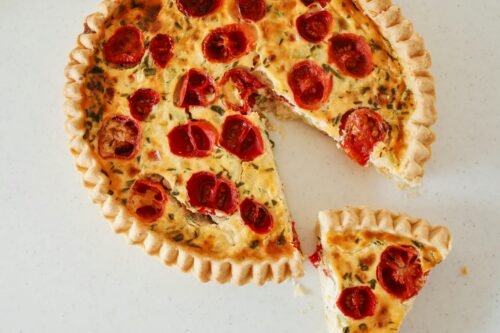 Cottage Cheese and Cherry Pie (Pyrih z Tvorohom ta Vyshniamy)