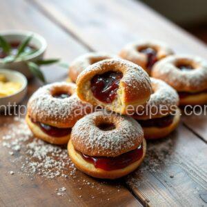 Raspberry Jam Doughnuts