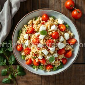 Couscous Tabbouleh with Feta
