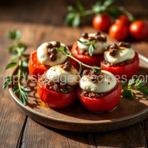 Stuffed Tomatoes with Vegetable Tapenade