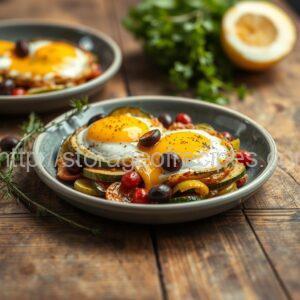 Mediterranean-Style Baked Eggs