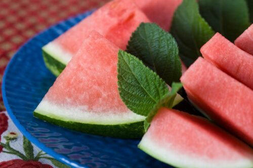Watermelon and Pear Fruit Salad
