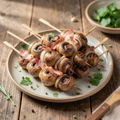 Grilled Mushroom Skewers