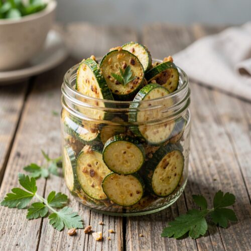 Spicy Marinated Fried Zucchini