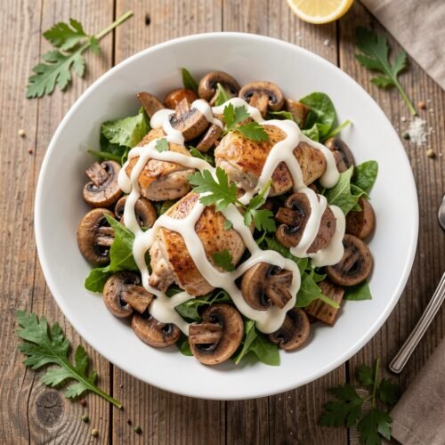 11617 Chicken Giblet and Mushroom Salad