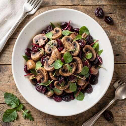 15307 Mushroom, Beet, and Prune Salad