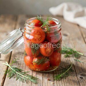 Marinated Tomatoes in Jars