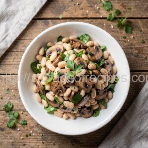 White Bean and Mushroom Salad