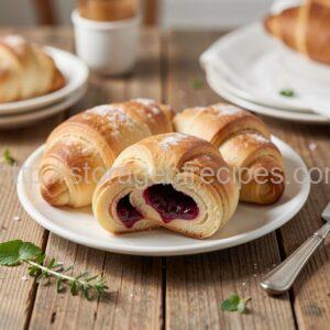Cheese Croissants with Jam