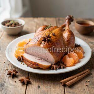 Roast Duck with Star Anise and Tangerines