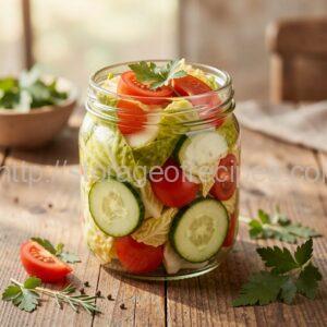 "Harlequin" Cabbage in Jars