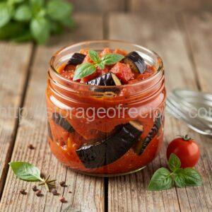 Eggplant Lecho in Tomato Juice