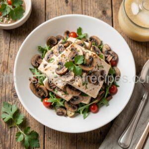 "Tenderness" Salad with Mushrooms and Fish