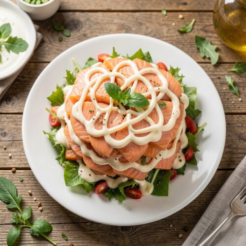 23691 "Sunny" Layered Pink Salmon Salad