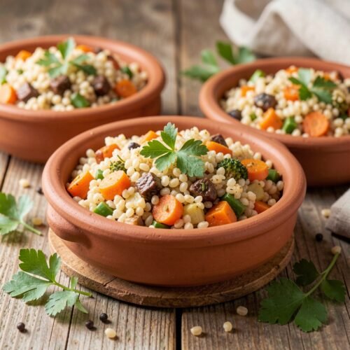 3578 Vegetables with Pearl Barley in Pots